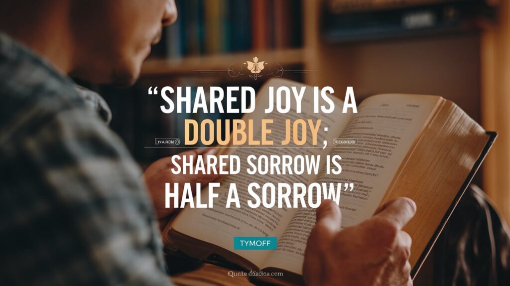 Shared joy is a double joy; shared sorrow is Tymoff: A Close Reading of the Nature of Humane Connection