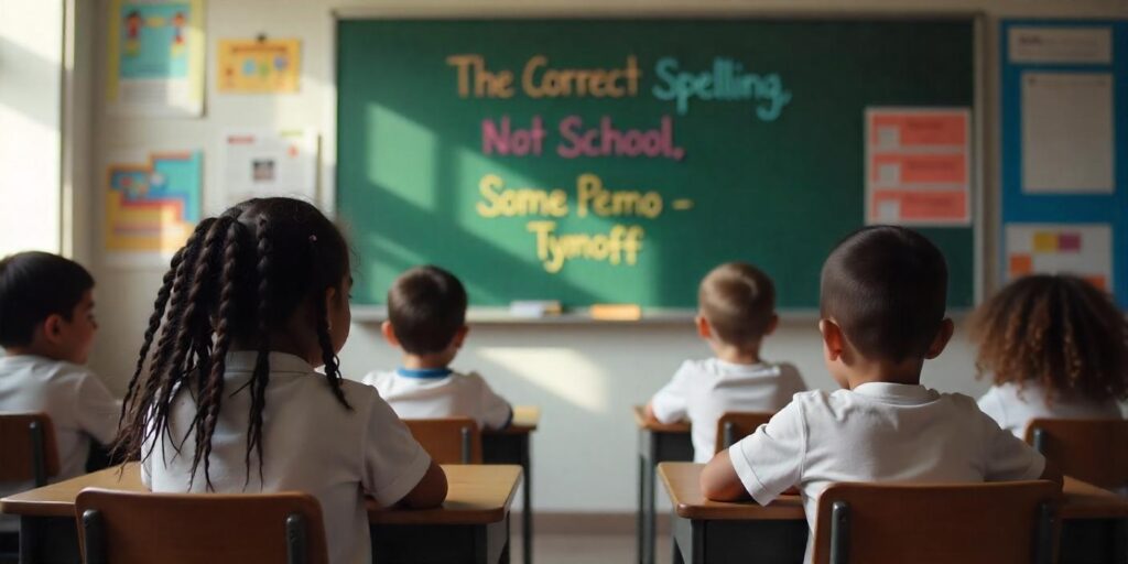 "The Correct Spelling is School, Not School. Some Pe - Tymoff"