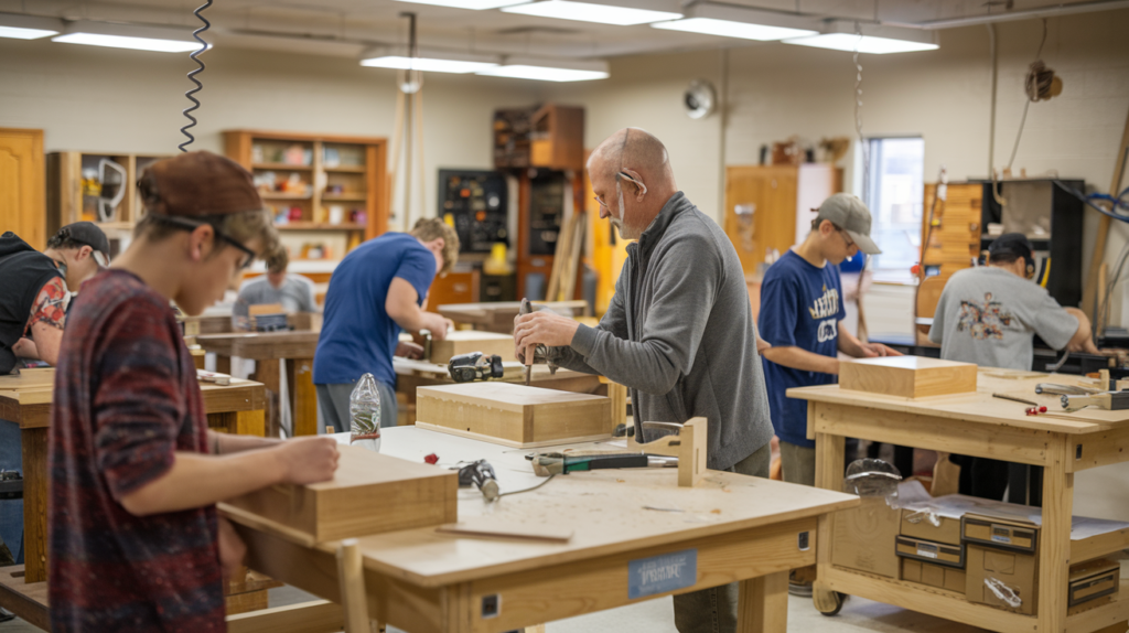 Folsom City Vocational Education Program Woodworking Classes