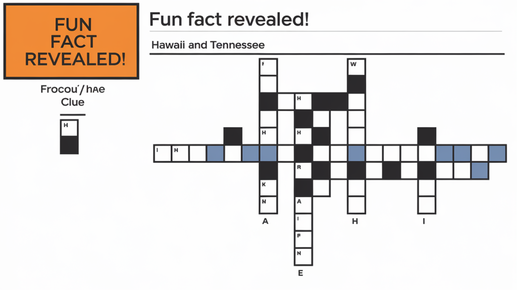 Hawaii and Tennessee Crossword Clue