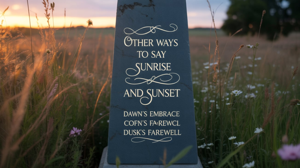 🌅 Why Look Beyond “Sunrise” and “Sunset”?