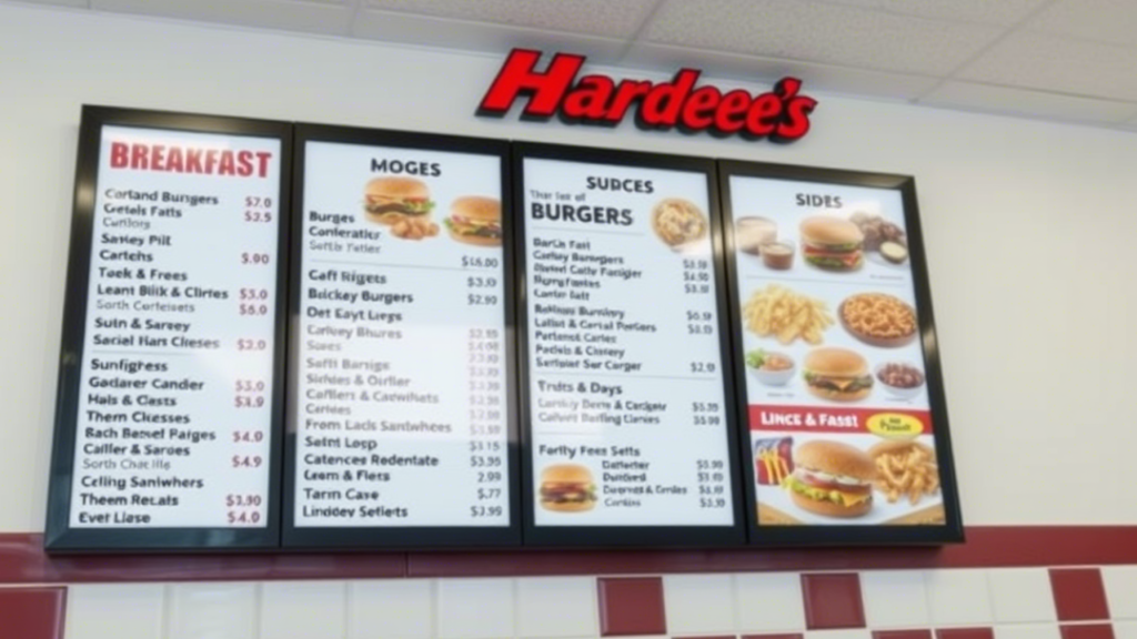 hardee's breakfast menu with prices