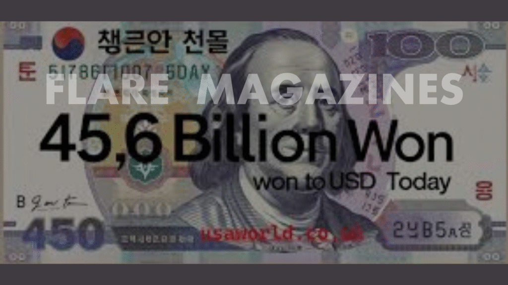 45 billion won to usd